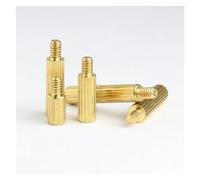 TULDYS Pilier d'espacement en Laiton M2 mâle Femelle, Supports filetés Ronds moletés, entretoise Carte mère, vis à Boulon 3mm-35mm (Color : 10mm (50pcs), Size : M2 (Thread 3mm))