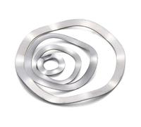 TULDYS Rondelles ondulées à ressort en acier inoxydable 304, 10 à 50 pièces, M3-M41, DIN137B, à trois crêtes ondulées(M 19 x 25x0.3(50pcs))