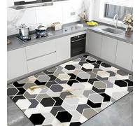 TuLdys Tapis de cuisine pour sol en cuir PU imperméable, 0,6 x 0,9 m/61 x 91,4 cm, tapis pour poser confortablement debout, imperméable, facile à nettoyer, antidérapant, pour la maison, le bureau