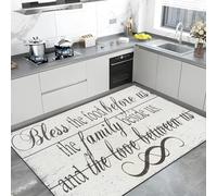 TuLdys Tapis de sol antidérapant et imperméable, 1,2 x 1,8 m/121,9 x 182,9 cm, tapis de cuisine rembourrés confortables pour sol, maison, évier, bureau avec 4 tapis antidérapants