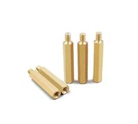 TULDYS Vis d'espacement hexagonales en Laiton M2 M2.5 M3 M4 M5 M6 Pilier fileté Ordinateur PC Carte mère entretoise(18mm,M3 (10Pcs))