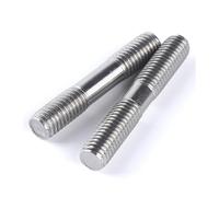 TULDYS WALENI 1/2 pièces M6 M8 M10 304 Tige Double Filetage en Acier Inoxydable vis Goujon vis Tige Goujon Boulon GB901 L = 25-200mm(M6x45mm(2PCS))