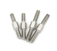 TULDYS WALENI 4 pièces M3-M16 Filetage Gauche et Droit Double extrémité Tige filetée 304 Acier Inoxydable Filetage Positif et négatif Barre Goujons vis(M5,70mm)