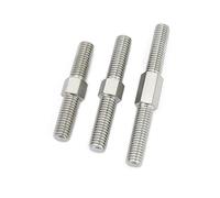 TULDYS WALENI M16 Filetage Gauche et Droite Tige filetée à Double extrémité Barre de Filetage Positive et négative Goujons vis 304 Acier Inoxydable(M16x120mm-3pc)