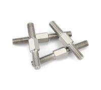 TULDYS WALENI M4 M5 M6 M8 Filetage Gauche et Droit Double extrémité Tige filetée boulons 304 Acier Inoxydable Barre de Filetage Positive/négative(M4x30mm (5PCS))