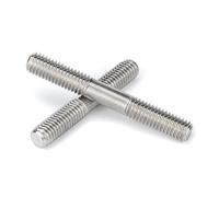 TULDYS WALENI M6 M8 M10 M12 Tige filetée à Double tête 316 Boulon à Goujon en Acier Inoxydable Tige à vis Barre à Dents vis à Double tête(60mm,M10-2PCS)