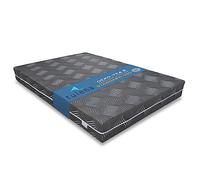 TULENA Housse de matelas 140 x 200 cm anthracite 21 cm de haut | Protège-matelas lavable avec fermeture éclair en viscose | Respirant, doux au toucher | comme housse de rechange | Certifié Öko-Tex