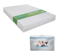 TULENA Housse de matelas 140 x 200 cm Blanc 24 cm de haut | Protège-matelas lavable avec fermeture éclair en coton | Respirant, doux au toucher | comme housse de rechange | Certifié Öko-Tex