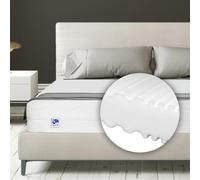 TULENA Matelas orthopédique 200 x 200 cm de Hauteur 16 cm avec Housse Lavable - Matelas orthopédique pour lit à sommier tapissier ou lit Standard fermeté Moyenne H3