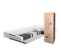 TULENA NOX Matelas 120 x 190 cm avec Mousse à mémoire de Forme et Latex| Matelas à Ressorts Ensachés | Fermeté H1 + H2 Confort Plus 22 cm d'Épaisseur | Enroulable réversible