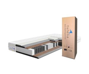 TULENA NOX Matelas 120 x 190 cm en Mousse à mémoire de Forme| Matelas à Ressorts Ensachés | Fermeté H4 + H5 Confort 23 cm d'Épaisseur | Enroulable réversible