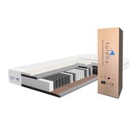 TULENA NOX Matelas 140 x 190 cm en Mousse à mémoire de Forme| Matelas à Ressorts Ensachés | Fermeté H3 + H4 Confort 23 cm d'Épaisseur | Enroulable réversible