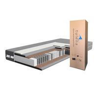 TULENA NOX Matelas 140 x 190 cm H4 + H5 à Ressorts ensachés 23 cm Matelas Confortable pour Enfants et Adultes - Matelas réversible avec Housse avec Fermeture éclair Matelas Enroulable certifié