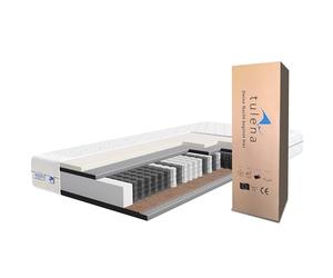 TULENA NOX Matelas 140 x 200 cm en Mousse à mémoire de Forme| Matelas à Ressorts Ensachés | Fermeté H3 + H4 Confort 23 cm d'Épaisseur | Enroulable réversible