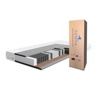 TULENA NOX Matelas 160 x 200 cm | Matelas à Ressorts Ensachés | Fermeté H3 + H4 Basic 20 cm d'Épaisseur | Enroulable réversible