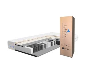 TULENA NOX Matelas 80 x 200 cm avec Mousse à mémoire de Forme et Latex| Matelas à Ressorts Ensachés | Fermeté H2 + H3 Confort Plus 23 cm d'Épaisseur | Enroulable réversible