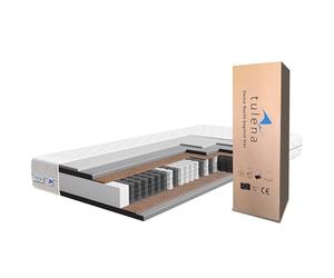 TULENA NOX Matelas 90 x 200 cm | Matelas à Ressorts Ensachés | Fermeté H4 + H5 Basic 23 cm d'Épaisseur | Enroulable réversible