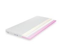 TULENA Ortho Top Matelas, 100x190 cm surmatelas, 7 cm, avec Couche de Mousse à mémoire de Forme, Housse Amovible Anti-allergénique