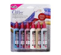 Tulip 23427 1 Set de 6 Peintures pour Tissu Paillettes Multiples