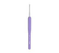 Tulip Etimo Murasaki Crochet - Crochet Ergonomique en Aluminium à Poignée Softgrip, Léger avec Pointe Lisse pour Tous Types de Fils, Manche Violet, 2.50mm - 1 Pièce