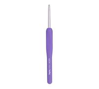 Tulip Etimo Murasaki Crochet - Crochet Ergonomique en Aluminium à Poignée Softgrip, Léger avec Pointe Lisse pour Tous Types de Fils, Manche Violet, 3.75mm - 1 Pièce