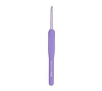Tulip Etimo Murasaki Crochet - Crochet Ergonomique en Aluminium à Poignée Softgrip, Léger avec Pointe Lisse pour Tous Types de Fils, Manche Violet, 4.00mm - 1 Pièce