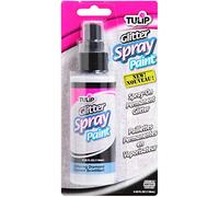 Tulip Fabric Spray Paint 4oz-Silver Diamond Glitter