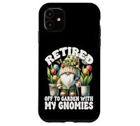 Tulip Flower Garden Retirement Gnome For Retired Mom And Dad Coque pour iPhone 11