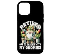 Tulip Flower Garden Retirement Gnome For Retired Mom And Dad Coque pour iPhone 12 mini