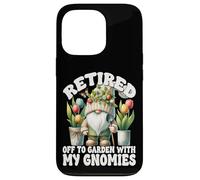 Tulip Flower Garden Retirement Gnome For Retired Mom And Dad Coque pour iPhone 13 Pro