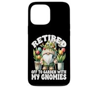 Tulip Flower Garden Retirement Gnome For Retired Mom And Dad Coque pour iPhone 13 Pro Max