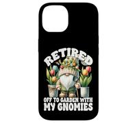 Tulip Flower Garden Retirement Gnome For Retired Mom And Dad Coque pour iPhone 14