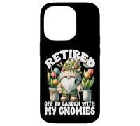Tulip Flower Garden Retirement Gnome For Retired Mom And Dad Coque pour iPhone 14 Pro