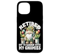 Tulip Flower Garden Retirement Gnome For Retired Mom And Dad Coque pour iPhone 15