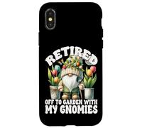Tulip Flower Garden Retirement Gnome For Retired Mom And Dad Coque pour iPhone X/XS