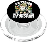 Tulip Flower Garden Retirement Gnome For Retired Mom And Dad PopSockets PopGrip pour MagSafe