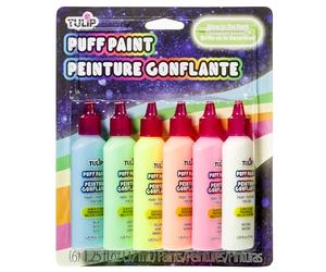 Tulip Glow Pack de 6 Flacons de Couleurs phosphorescentes pour Peinture 3D 37 ml