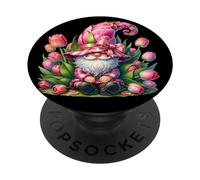 Tulip Graphic for Women Florist and Gardeners Spring GNOME PopSockets PopGrip Adhésif