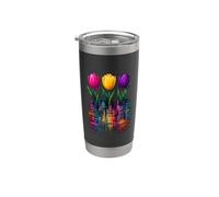 Tulip Mug - Floral Gobelet isotherme en acier inoxydable double paroi