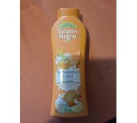 Tulipán Negro Gel de Bain Mandarine et Citron Vert, Formule Douce et Crémeuse, Parfum Agrumes Intense et Frais