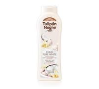 Tulipan noir, gel de bain Coco Pure White, peau très lisse, 720 ml