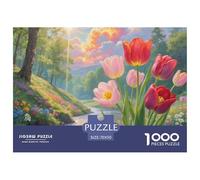 Tulipe 1000 Piece Jigsaw Puzzle for Adults Educhational Games Stress Relief Puzzle Cultivate The Spirit of Teamwork for Adults and Kids, Age 12 Years Up 70x50cm/1000pcs