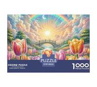 Tulipe 1000 Pieces Jigsaw Puzzles for Adults Challenging Game Stress Relieving Entertainment Exercise The Memory of The Brain for Adults Gifts 38x26cm/1000pcs