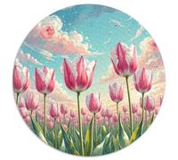 Tulipe 1000 Pieces Jigsaw Puzzles for Adults Family Challenge Toys Stress Relieving Entertainment Cultivate The Spirit of Teamwork for Men, Women, Elders, Seniors 1000pcs (67.5x67.5cm)