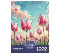 Tulipe 1000 Pieces Paysage Puzzle en Papier Matériaux Recyclés De l'art De La DécoRation Moderne Adultes Et Enfants Dès 14 Ans 38x26cm/1000pcs