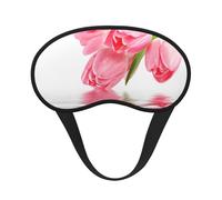 Tulipe à effet d'eau, fleur fraîche et ravissante rose,Masques de sommeil occultants, cache-yeux couvrants, masques de sommeil anti-lumière