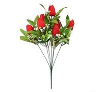 Tulipe artificielle en plastique pour tige de 36 cm, décoration durable | Options de couleurs vives, 36 cm de long, matériau plastique, photographie à la maison, décoration élégante