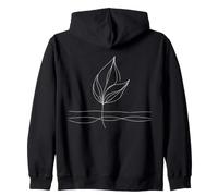 Tulipe Ligne Art Botaniste Sweat à Capuche