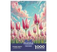Tulipe Puzzle 1000 Pièces Educa Jouet en Bois Cadeau Unique De l'art De La DécoRation Jeu Éduchatif Challenge Toy Adultes & Enfants des 14 Ans 70x50cm/1000pcs