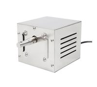 TuliperMood Moteur professionnel 25 W pour tournebroche (220 V) | Moteur rotatif pour rôtisserie, rôti à broche, kebab, cochon de lait | Moteur à brochettes (argenté)